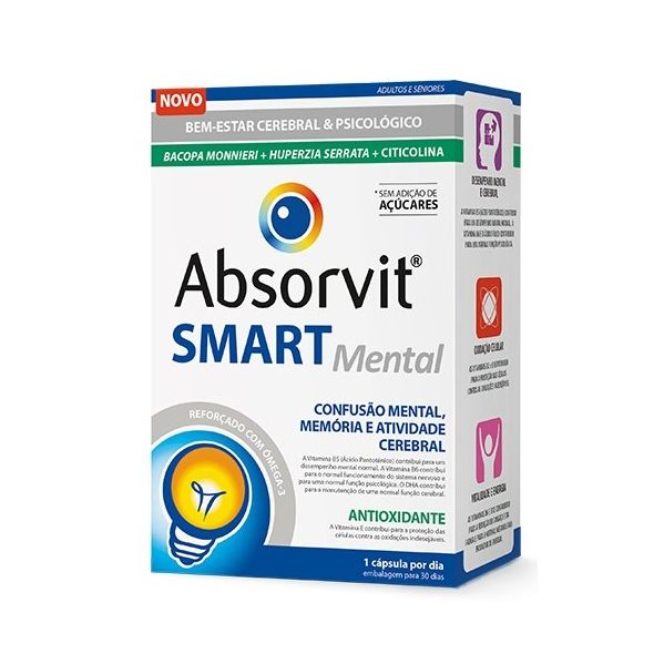 Farmodietica Absorvit Smart Mental 30 Cápsulas