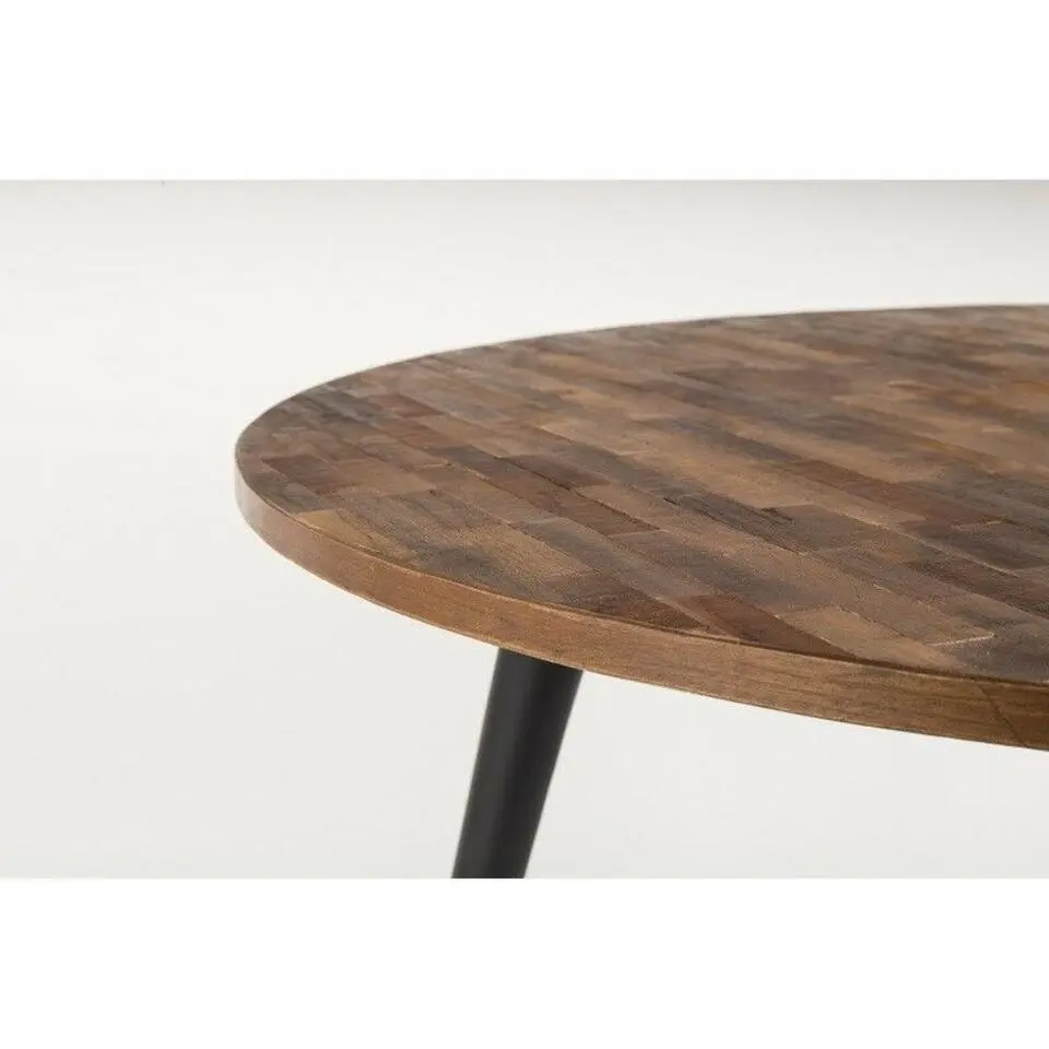 Housecraft Mo Eettafel Rond Hout 110 cm Naturel