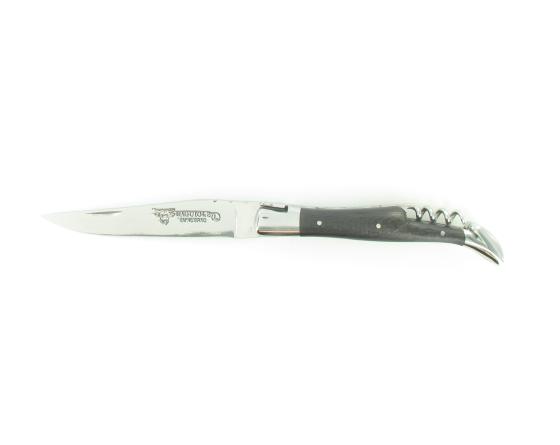 Laguiole 12 cm - 2 pièces -Fibre de Carbone - 2 mitres Couteau de poche par Laguiole en Aubrac
