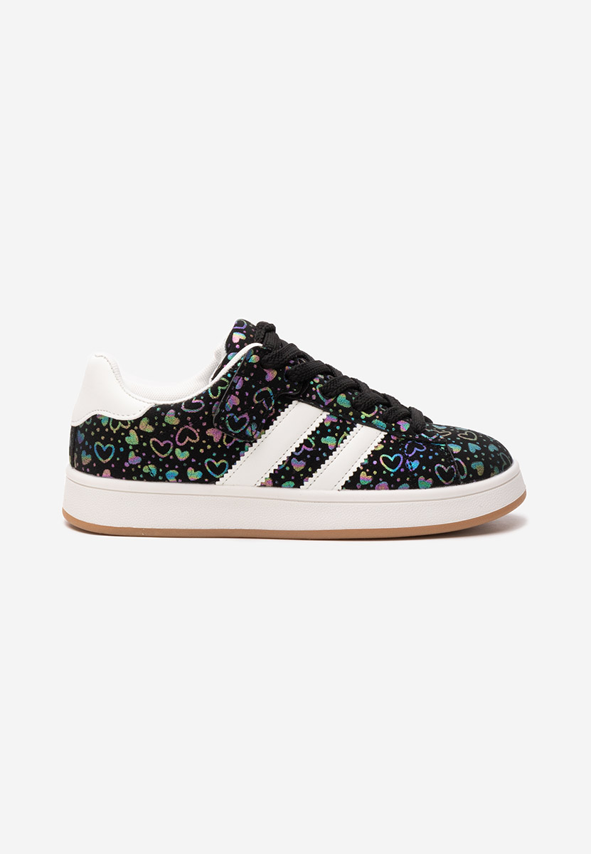 Baskets fille noirs Heartsy