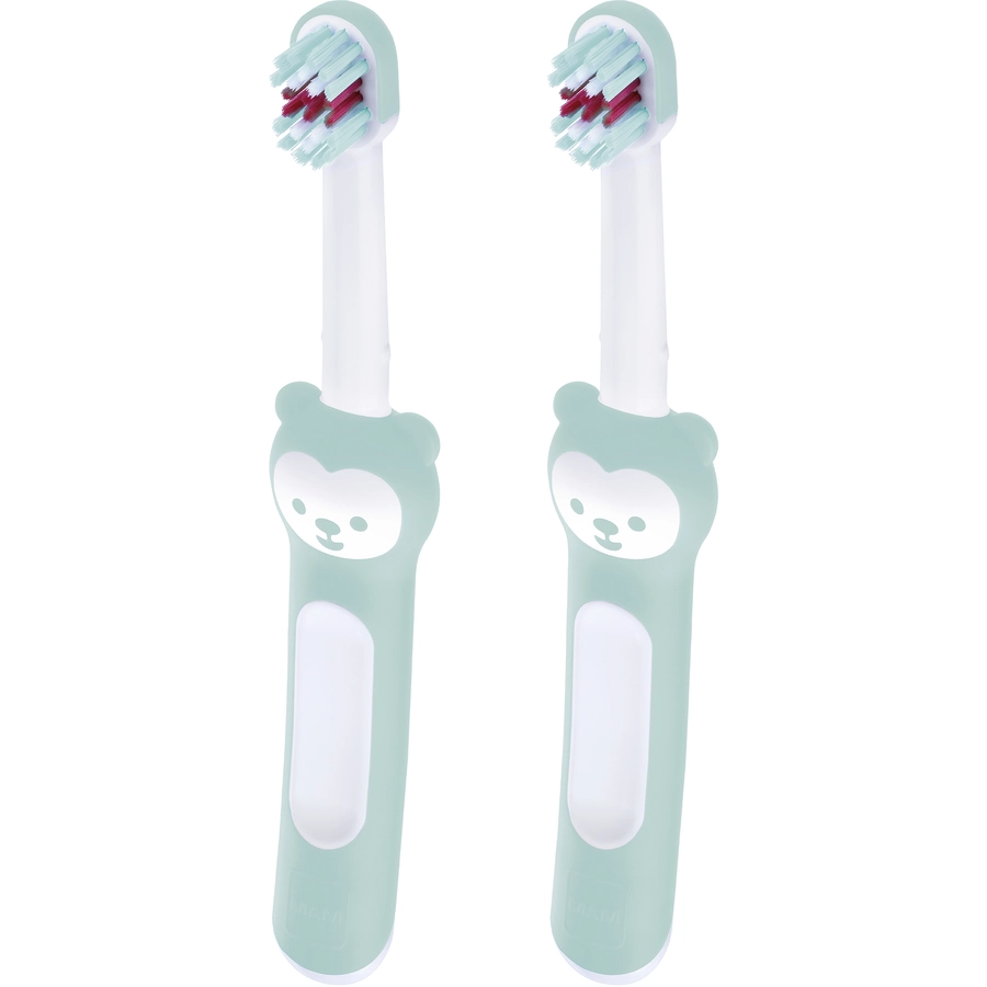 MAM Baby-Zahnbürste Baby's Brush 6+ Mon., 2 Stk, türkis