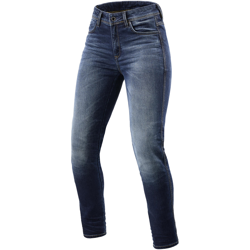 Rev'it - Jean femme Marley Ladies SK - court Bleu