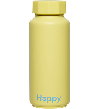 Design Letters Thermosflasche - 500 ml - Happy - Gelb