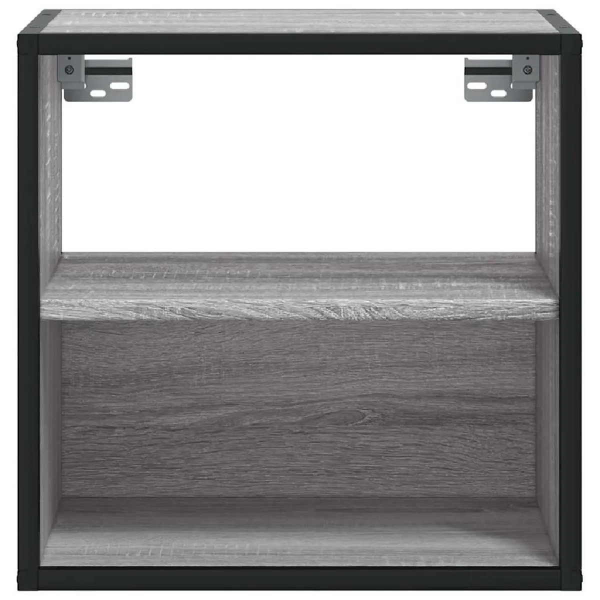 vidaXL Table de chevet murale - Sonoma gris