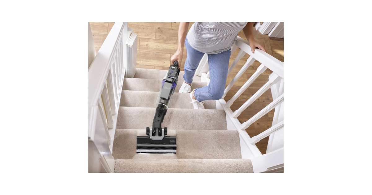 BLACK+DECKER18V 2.5Ah 4IN1 Steelstofzuiger  (Zwart/paars)