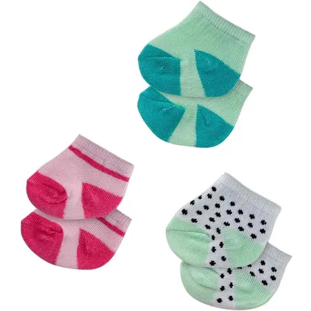 Heless 1731 - Söckchen für Puppen, 3 Paar, Größe 28 - 35