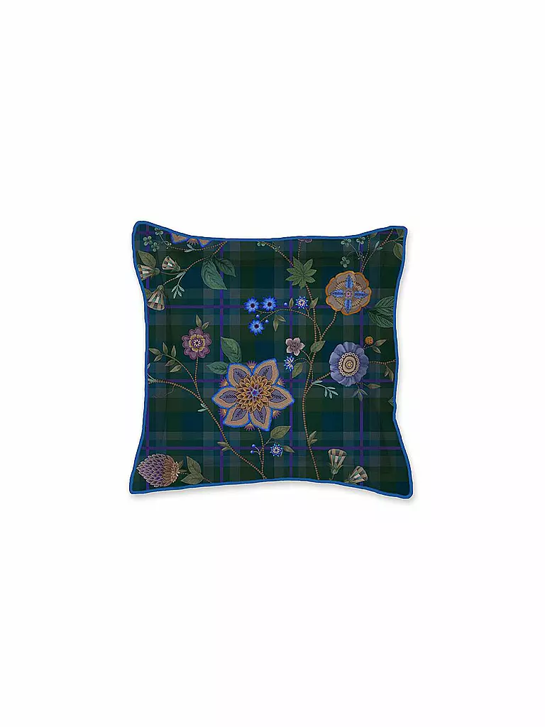 PIP STUDIO Kissen gefüllt FLORES FLICES 45x45cm Dark Blue dunkelblau