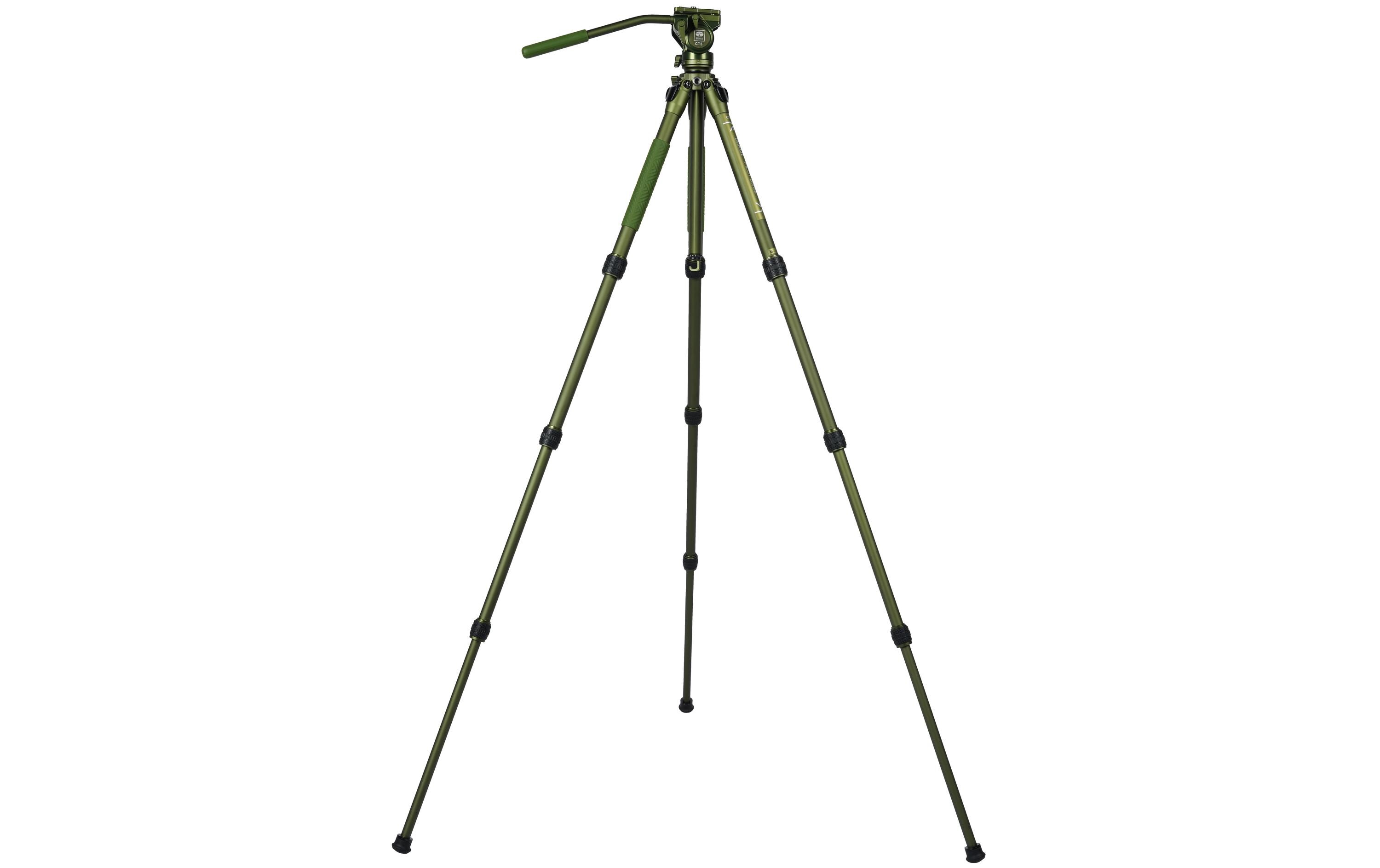 Videostativ Pilot CT04+CT5<br>Tragbares, höhenverstellbares Videostativ mit Videoneiger