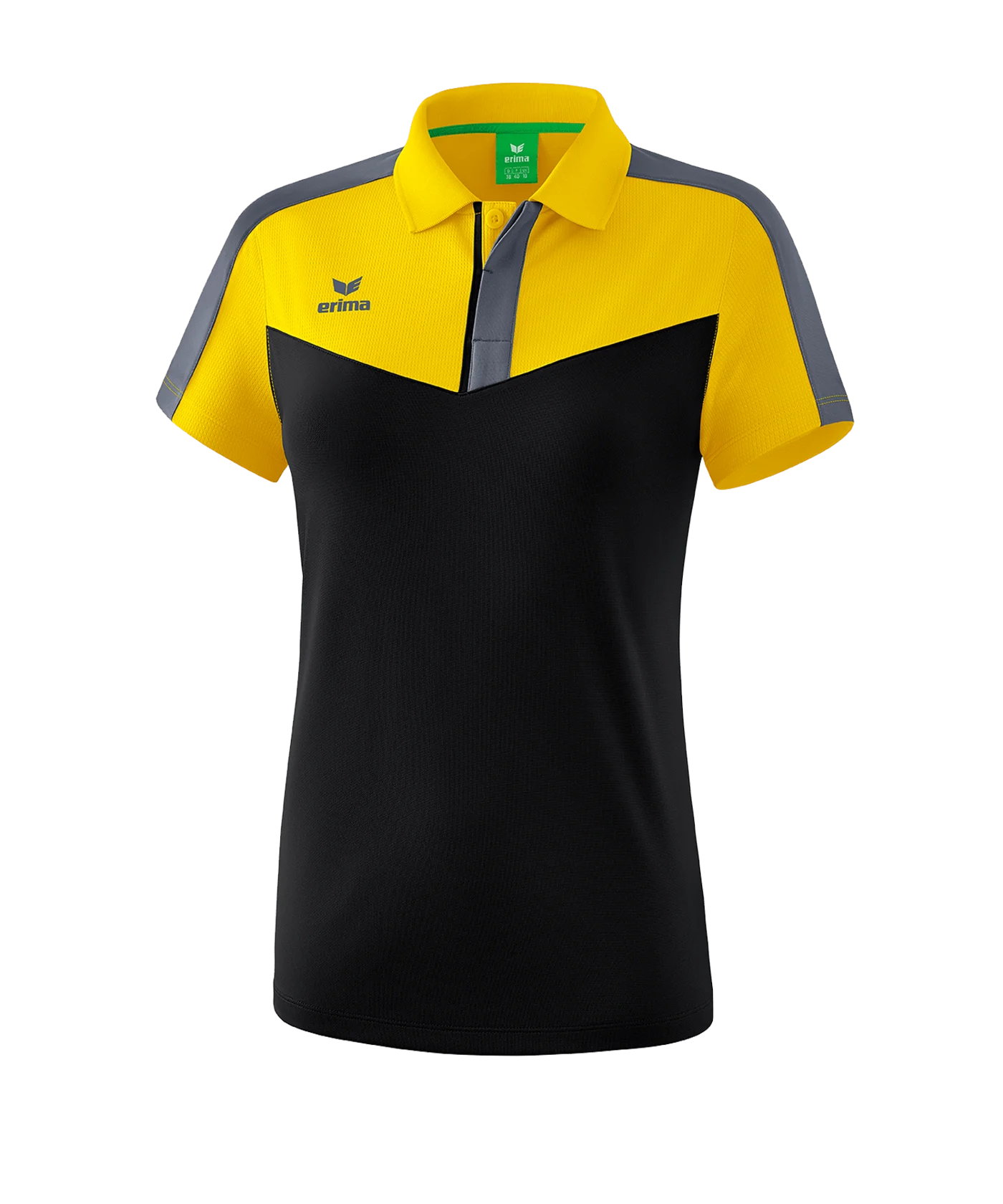 Erima Squad Poloshirt Damen Gelb Schwarz