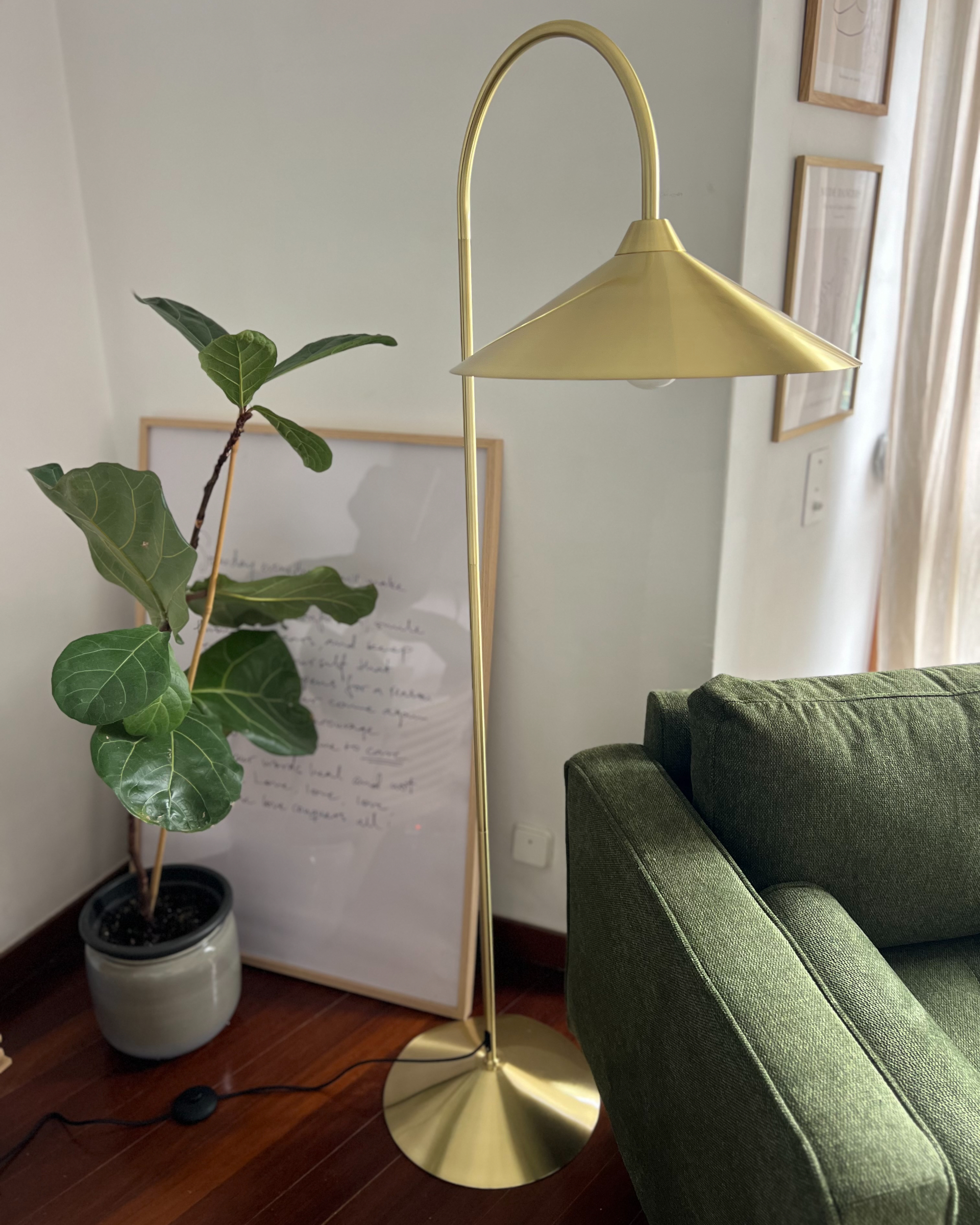 Staande lamp SAVEGRE Metaal Goud