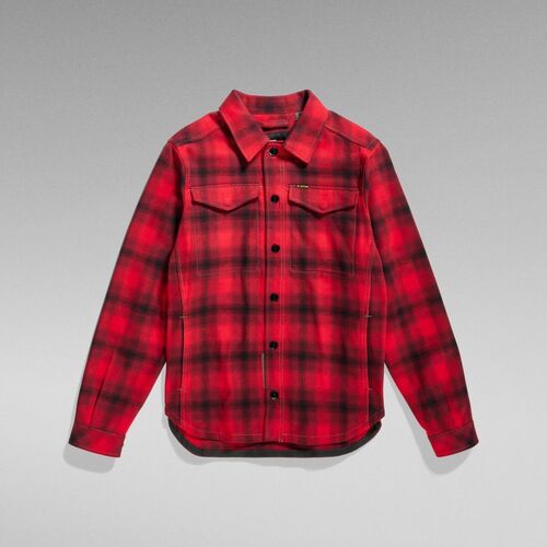 G-Star Raw - D23662-C904 OVERSHIRT-G090 DK FLAME Rojo