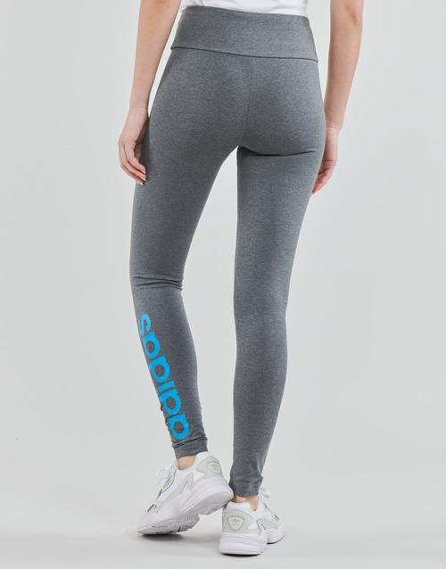Adidas Sportswear - LIN Leggings - dark grey heather/app sky rush