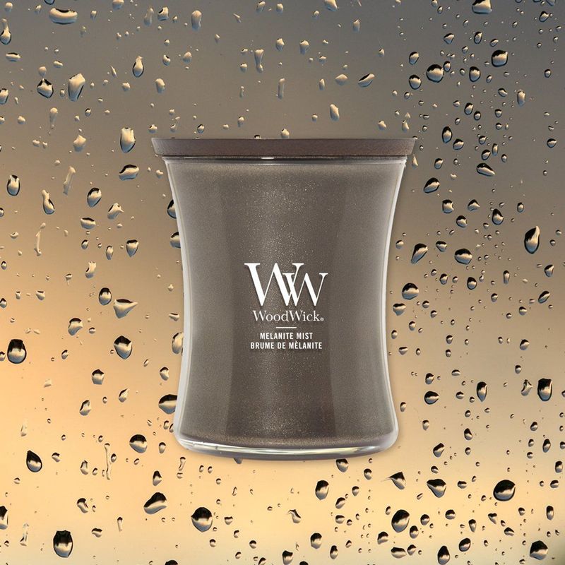 Woodwick - Hourglass Medium - Geurkaars - Antraciet - 60 branduren