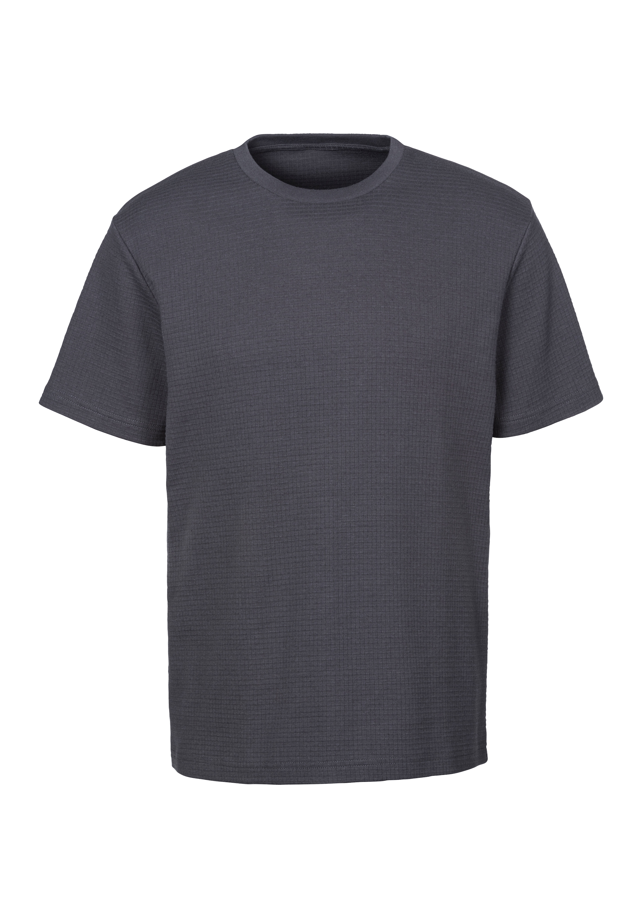 John Devin T-Shirt »mit Struktur« Rundhalsshirt mit Struktur aus Baumwoll-Mix