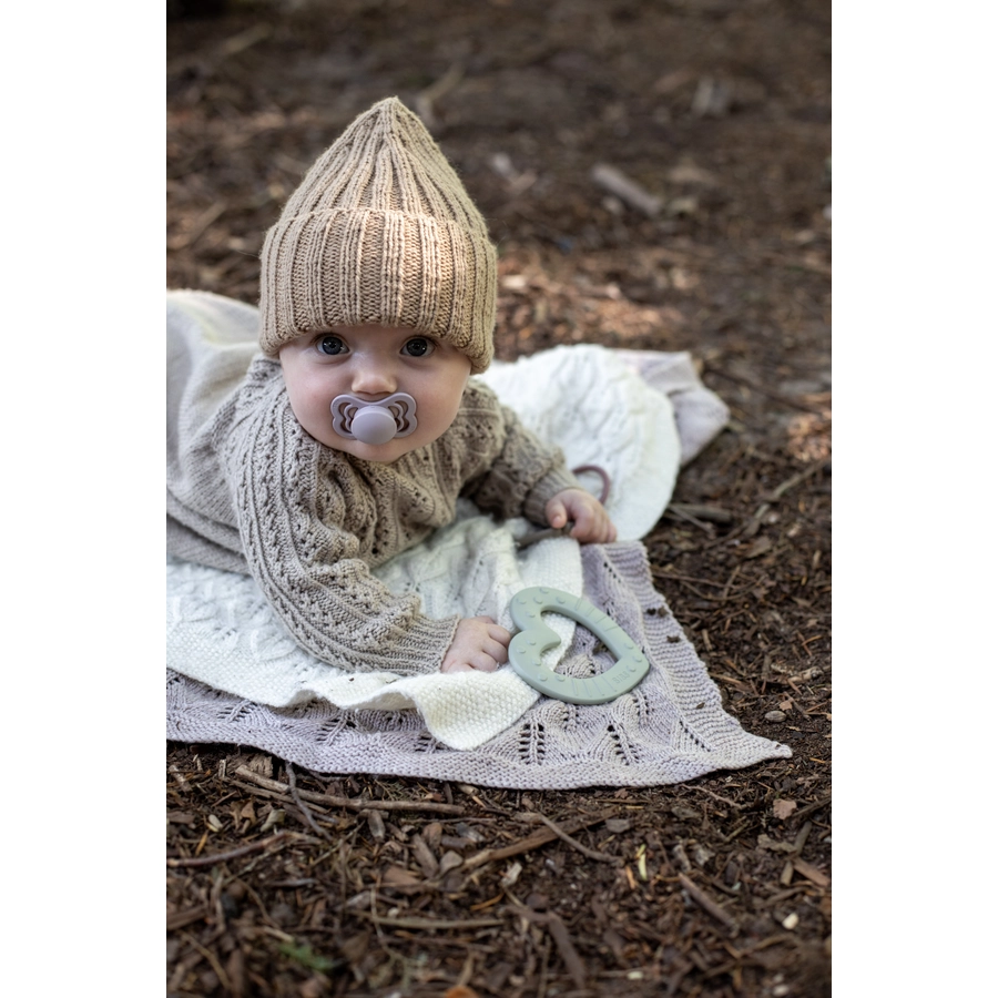 BIBS® Schnuller Supreme Dusky lilac  Heather Latex 6-36 Monate, 4 Stk.