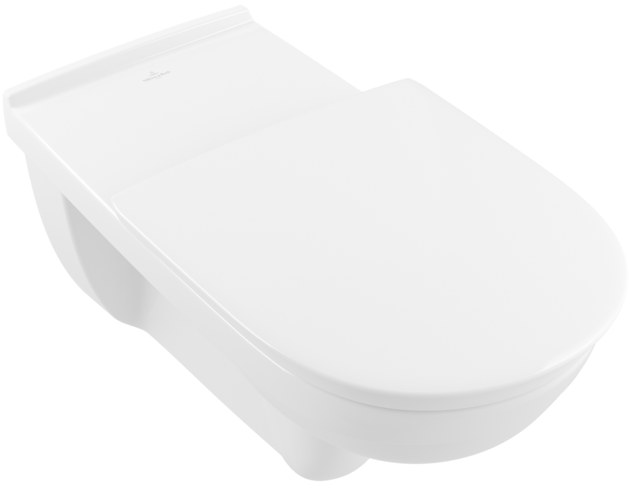 Villeroy & Boch ViCare randloos toilet extra lang gebogen CeramicPlus met AnitBac wit glans