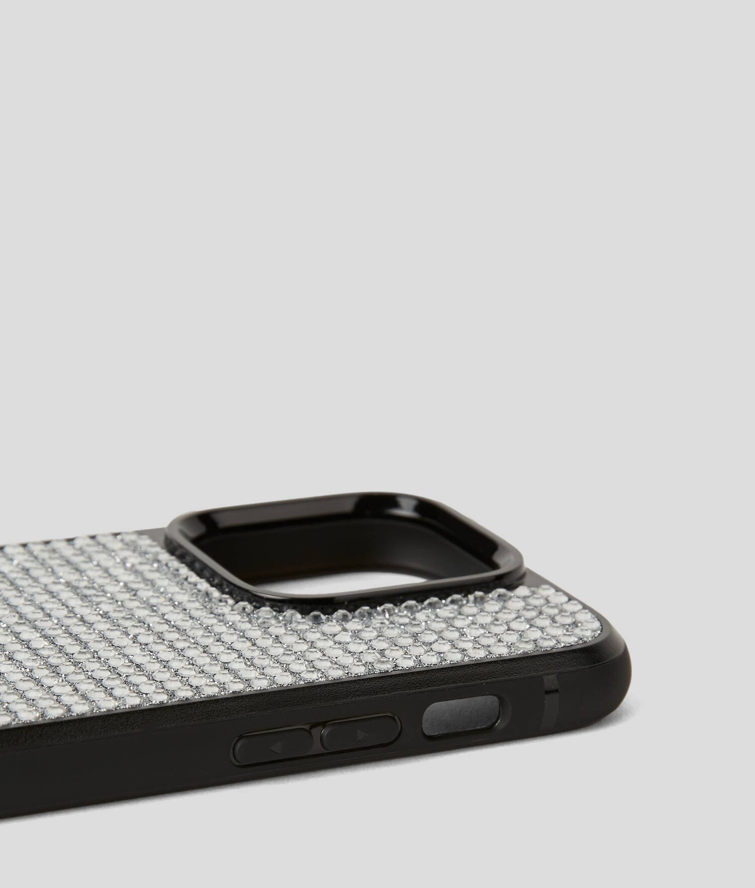COQUE LOGO KARL AVEC STRASS POUR IPHONE 16 PRO MAX - Argent