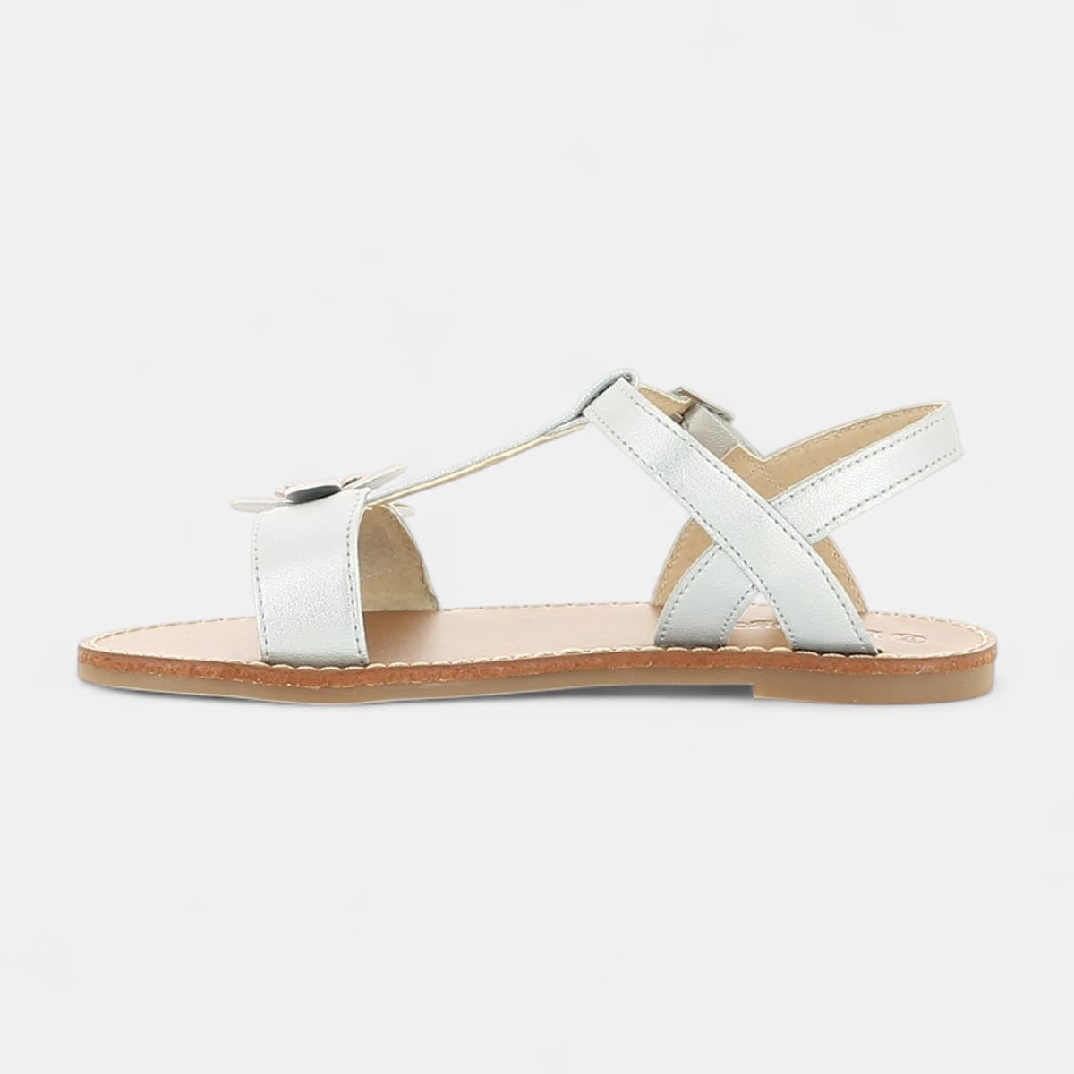 Nu-pieds Fille argent