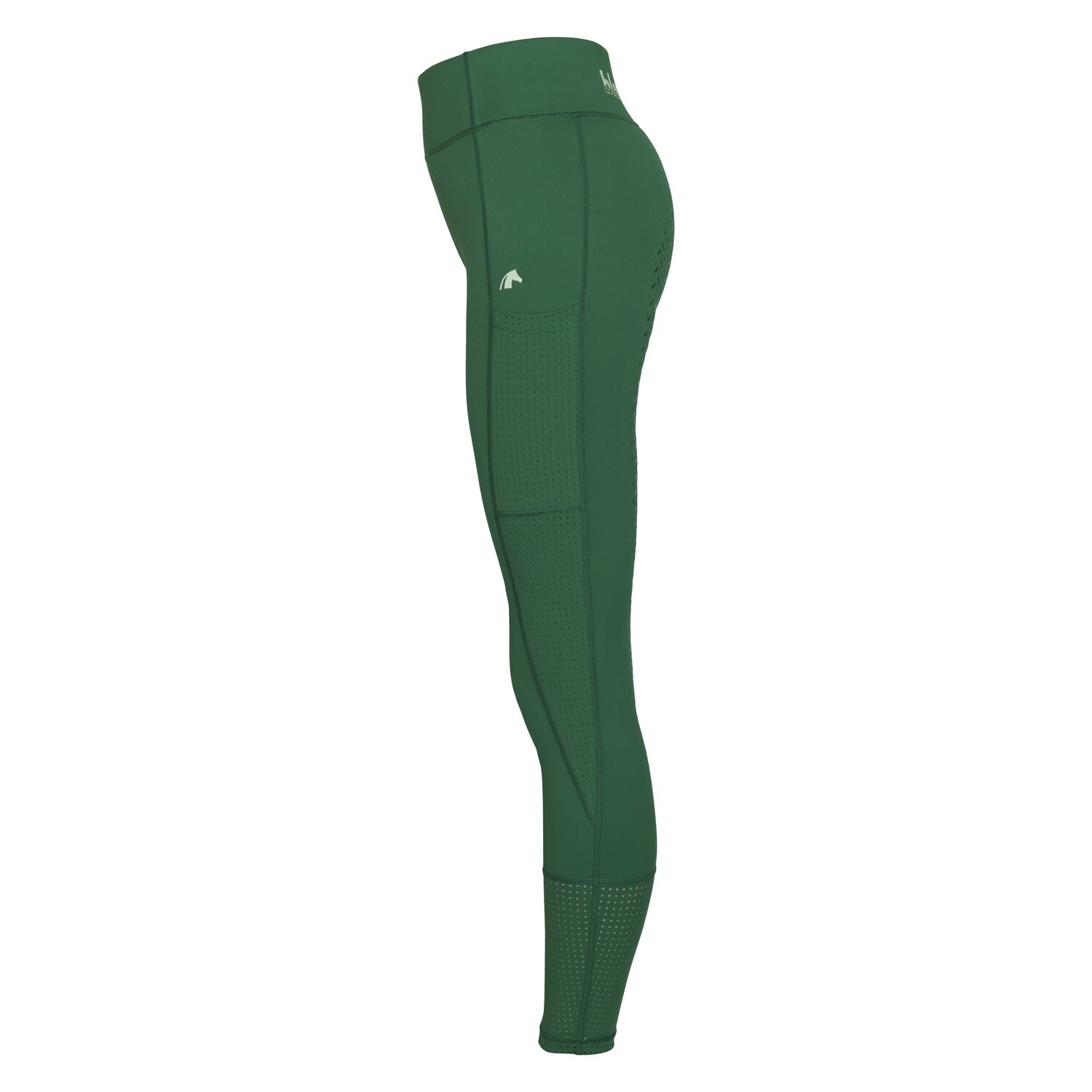 black forest Grip-Vollbesatz-Reitleggings mit Mesh - pine green