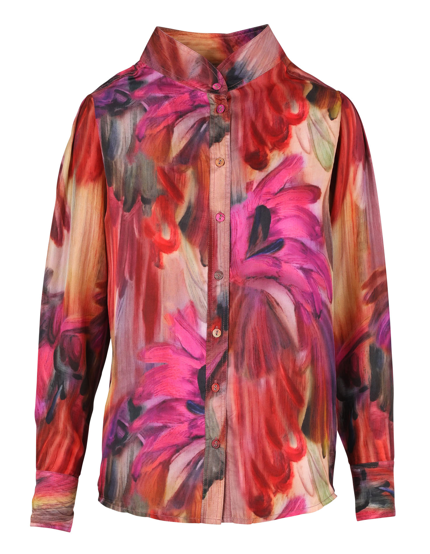 BELEM - Blouse en soie imprimée| Beige