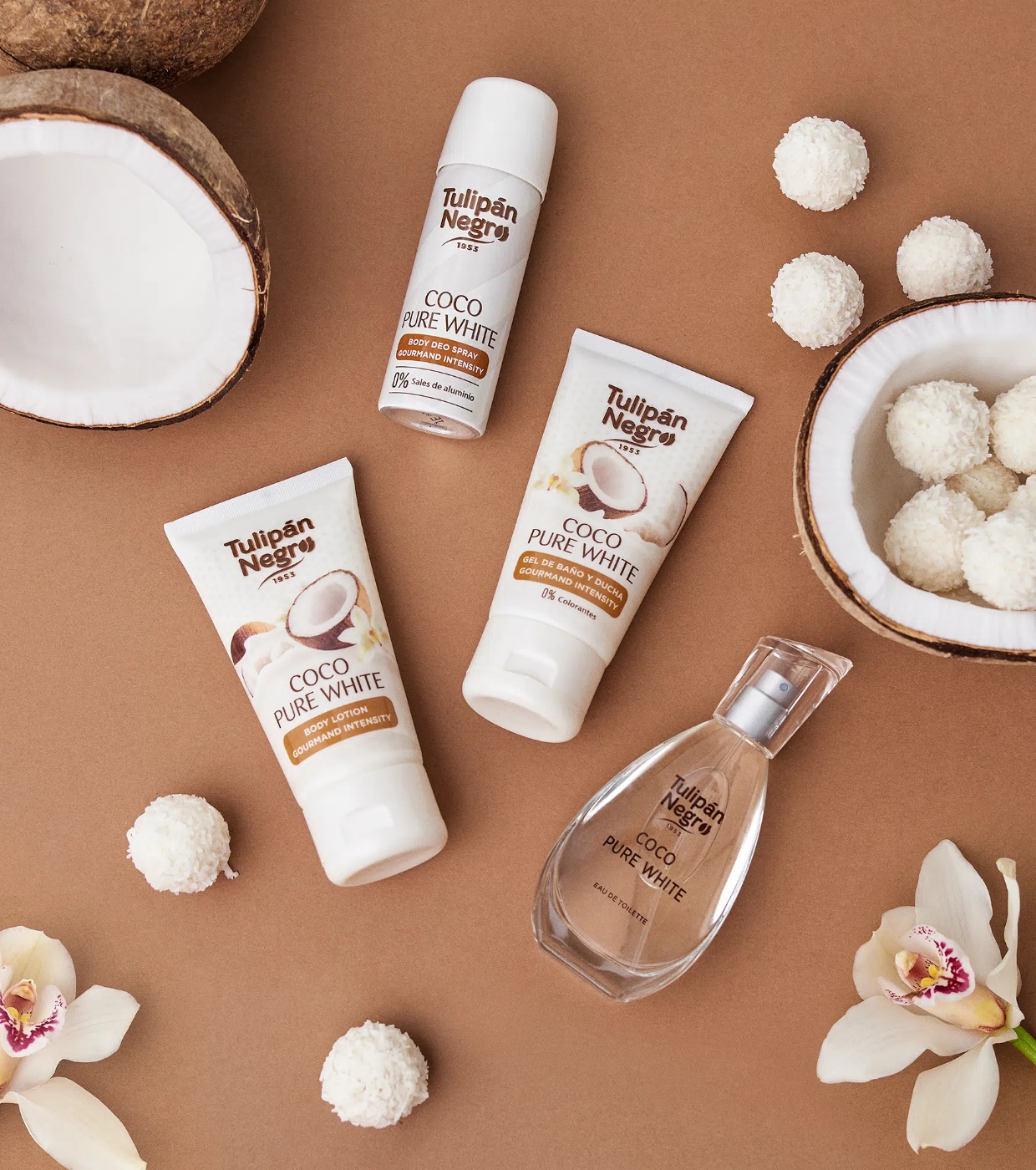 Tulipán Negro - *Gourmand Intensity* - Conjunto Presente - Coco Pure White