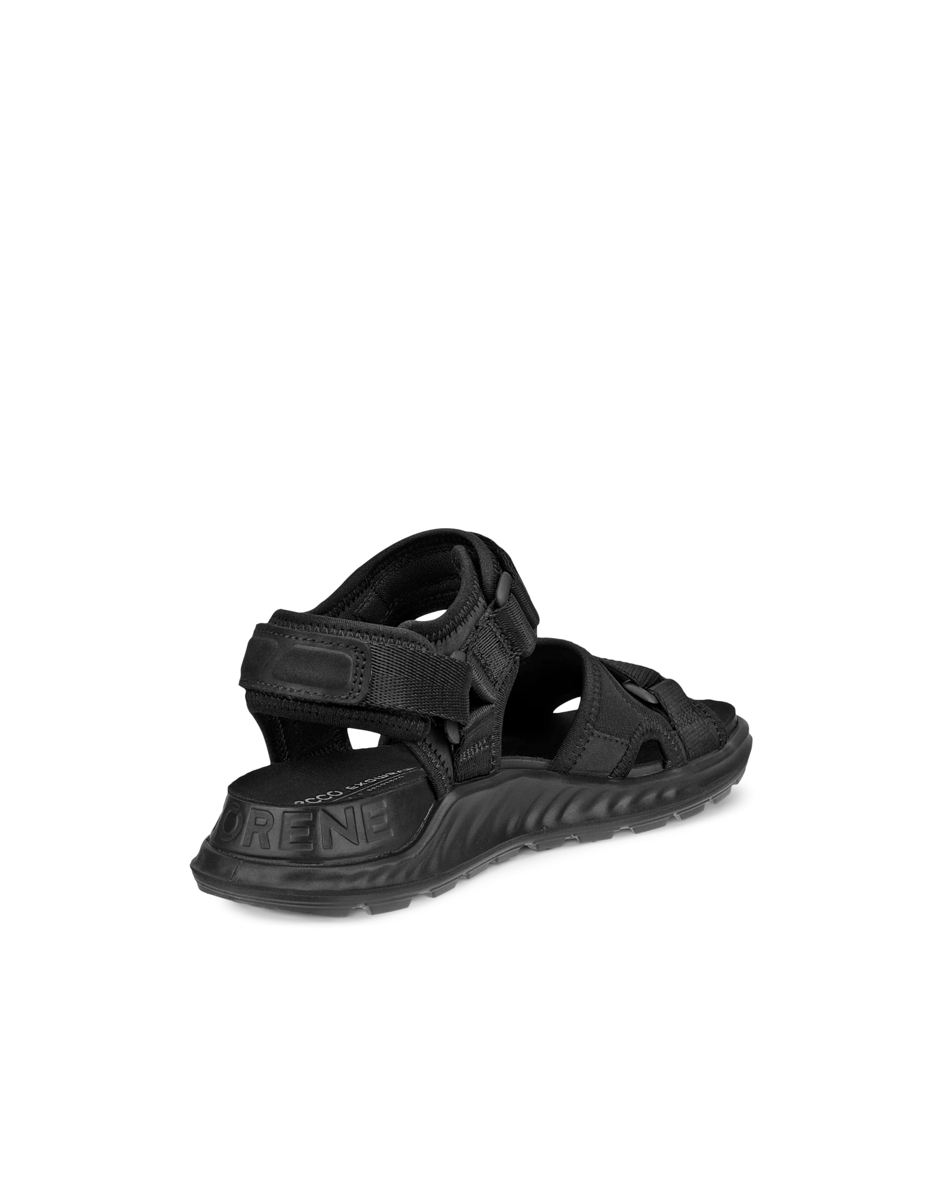 ECCO EXOWRAP W Damen Sandale aus Nubukleder Schwarz