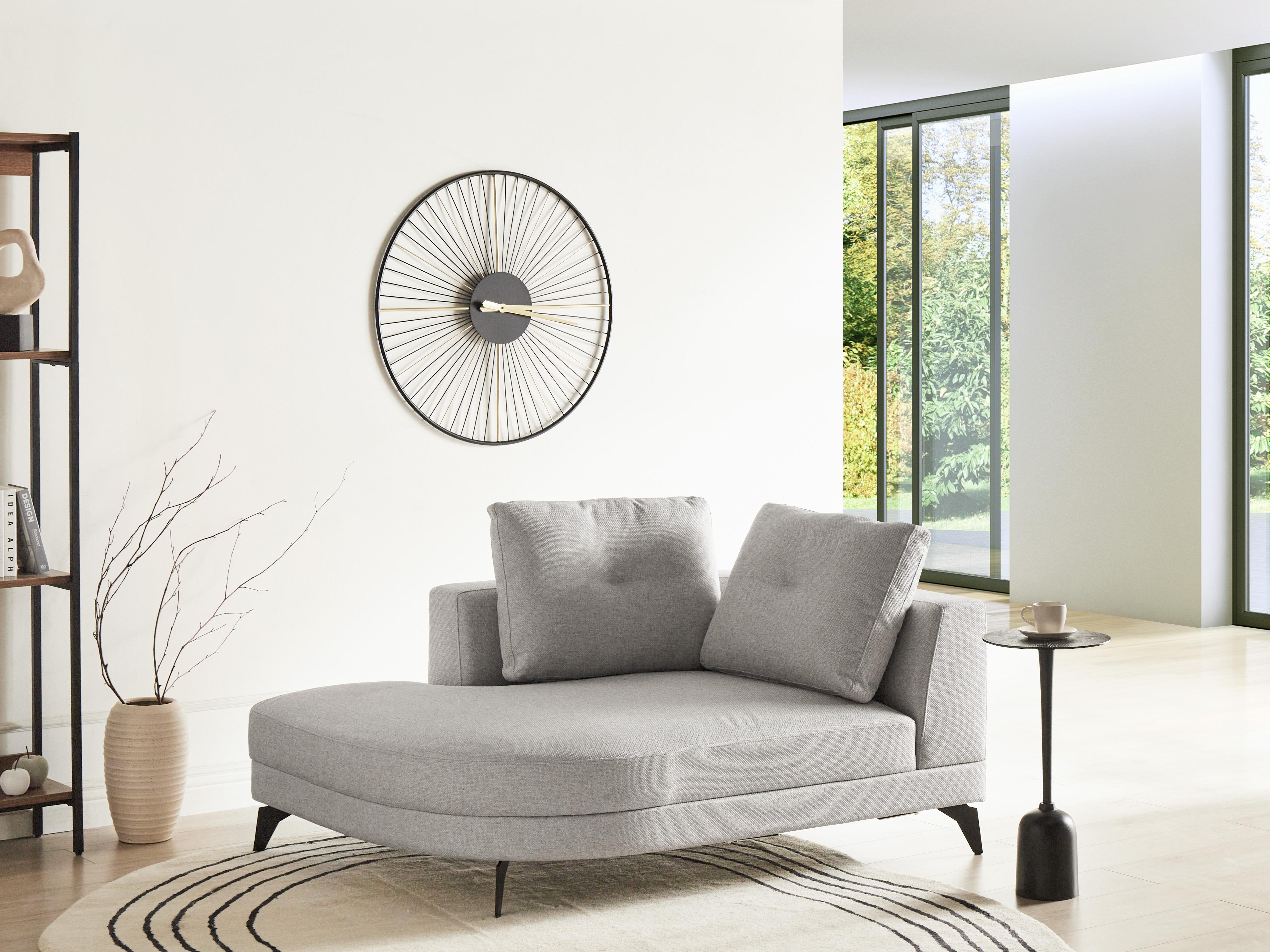 Chaise longue MARUM Kunstlinnen Grijs