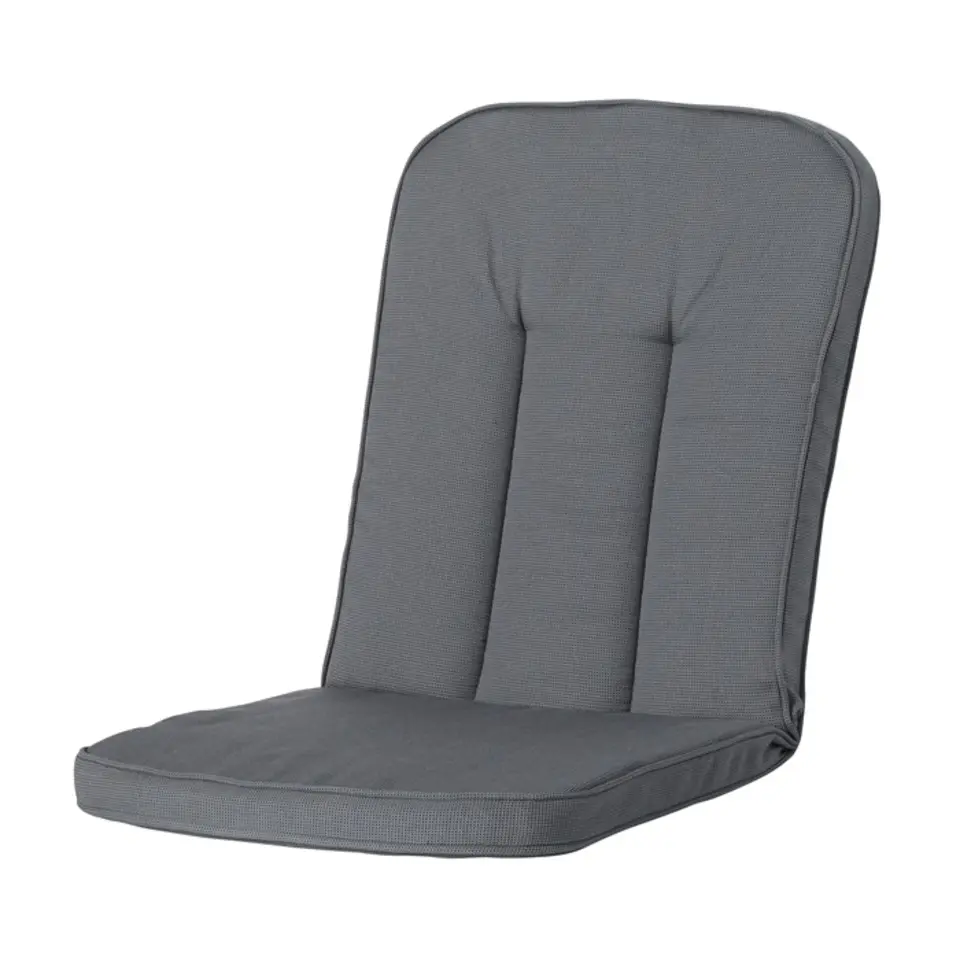 Madison - Tuinkussen Carlo / Calvia Rib grey - Ca. 100x48 cm - Set van 4