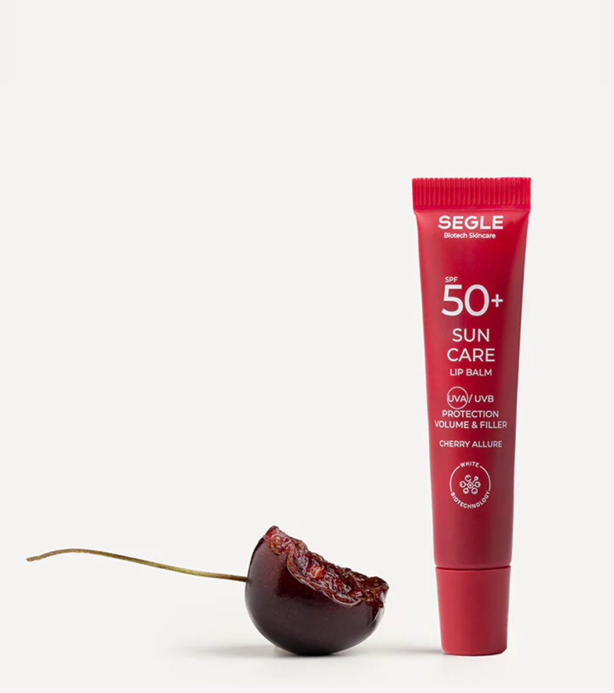 SEGLE - Bálsamo labial com peptídeo FPS50+ - Cherry Allure