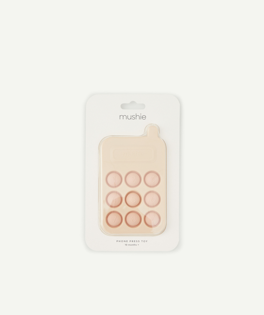 MUSHIEJOUET TÉLÉPHONE ROSE À PRESSER POUR BÉBÉ