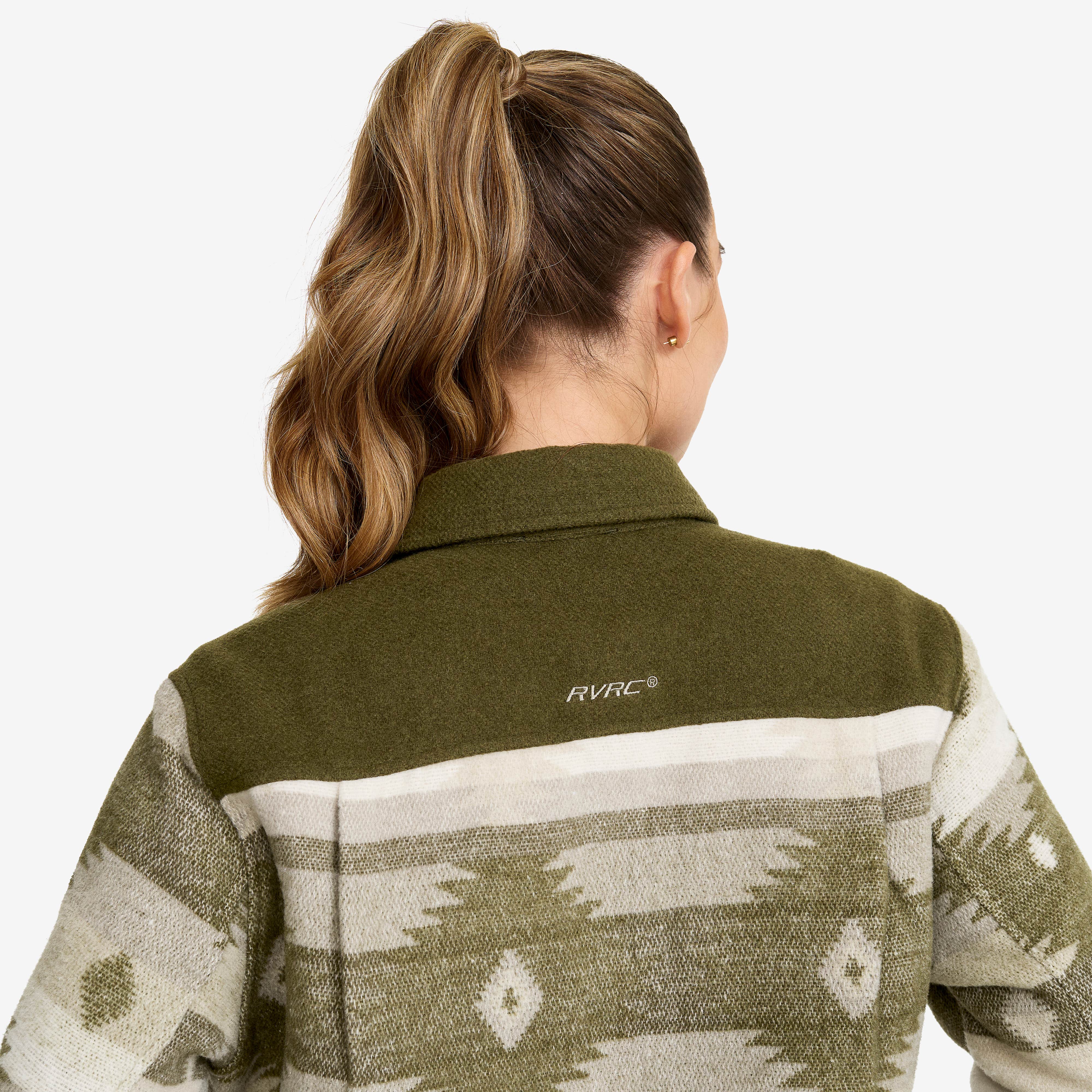 Highland Warm Overshirt Dame Grape Leaf/Oatmeal