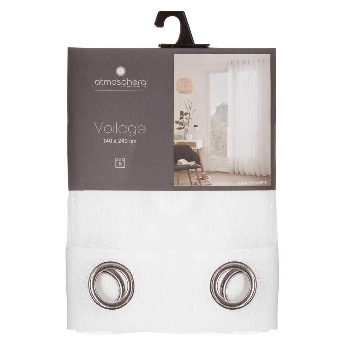 VOILAGE GEORGETTE BLANC 140X240CM