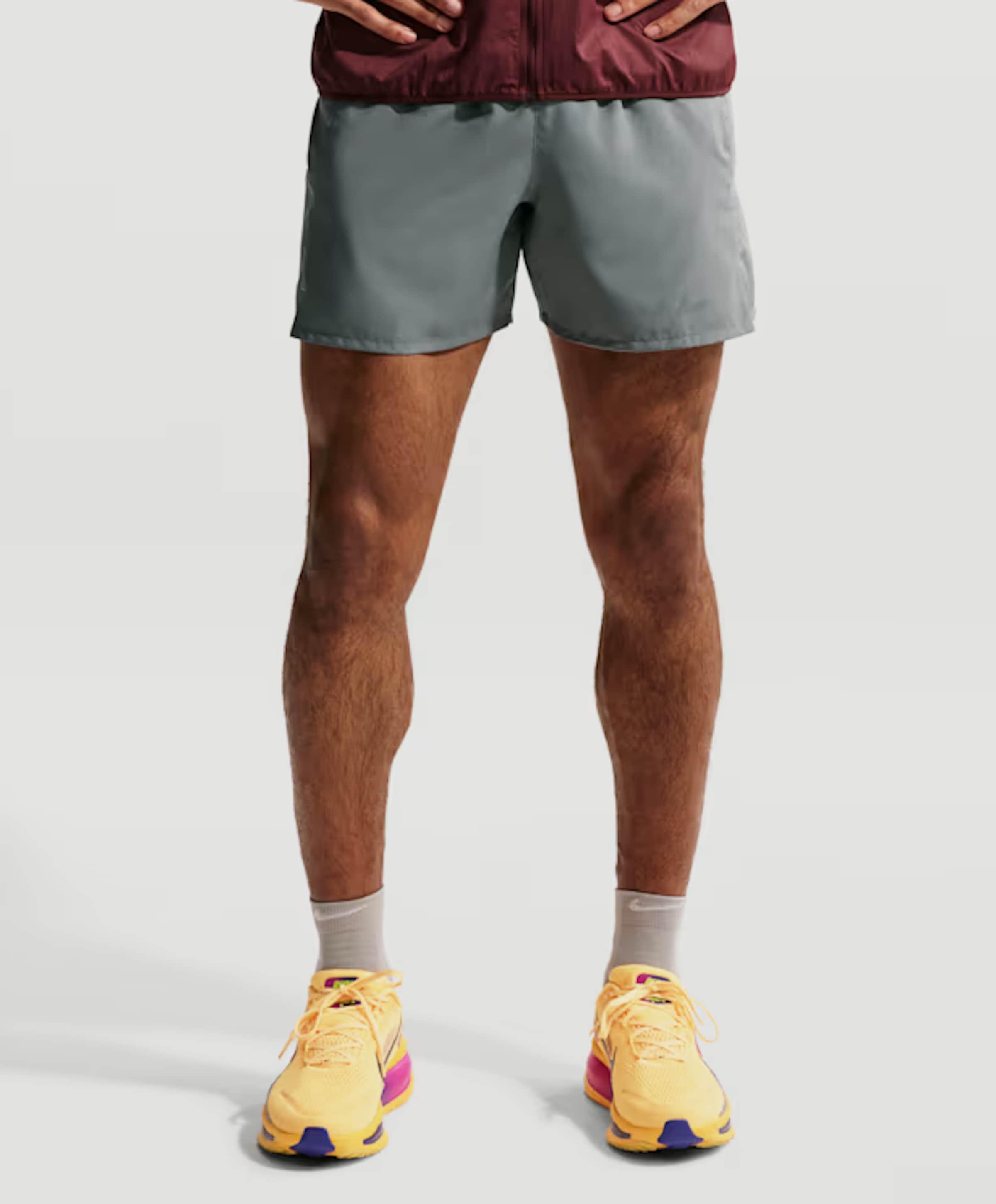 Nike Nike Miler Men's Dri-fit 5i Brief-l heren shorts grijs