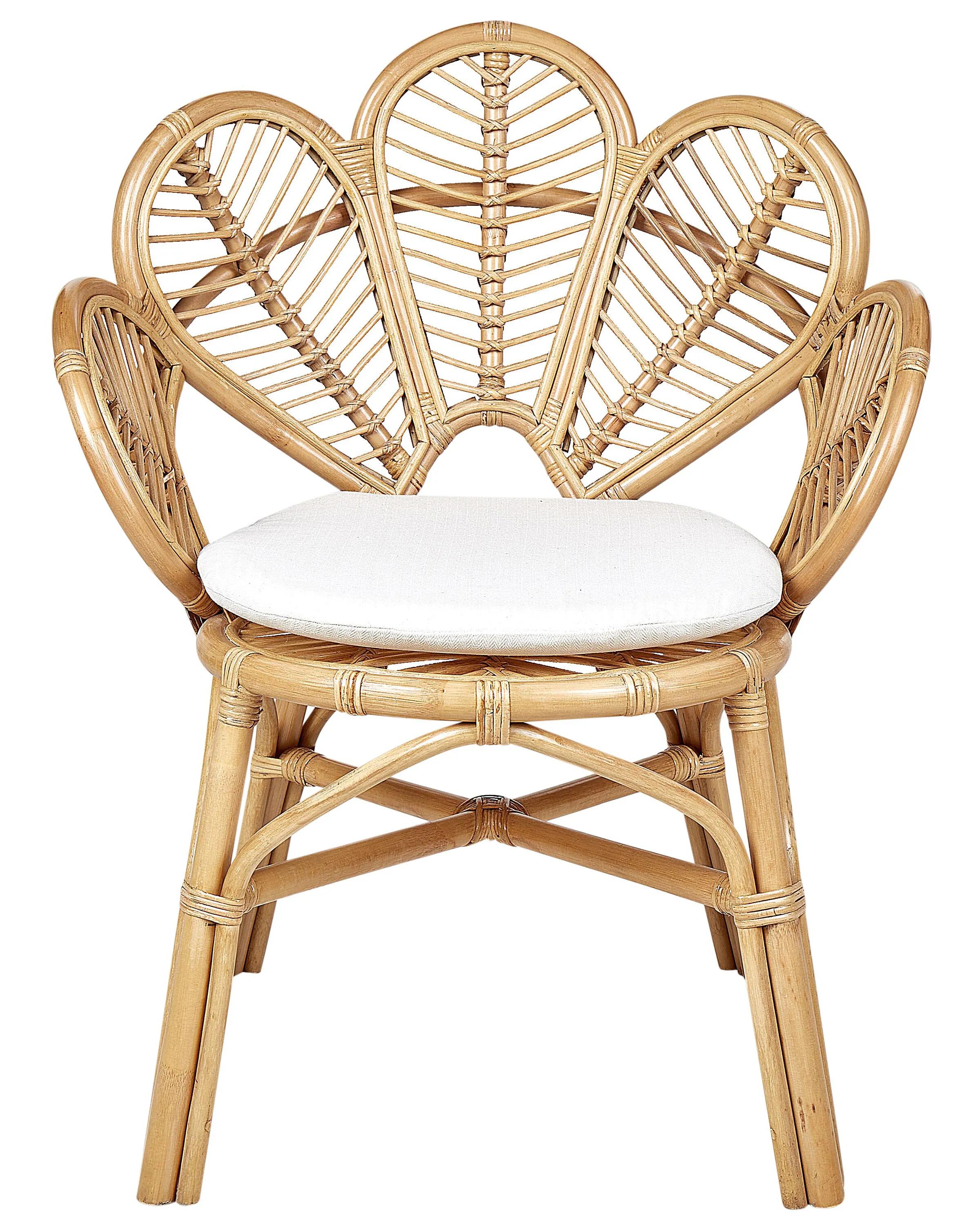 Set van 2 pauwenstoelen FLORENTINE II Rotan Natuurlijk