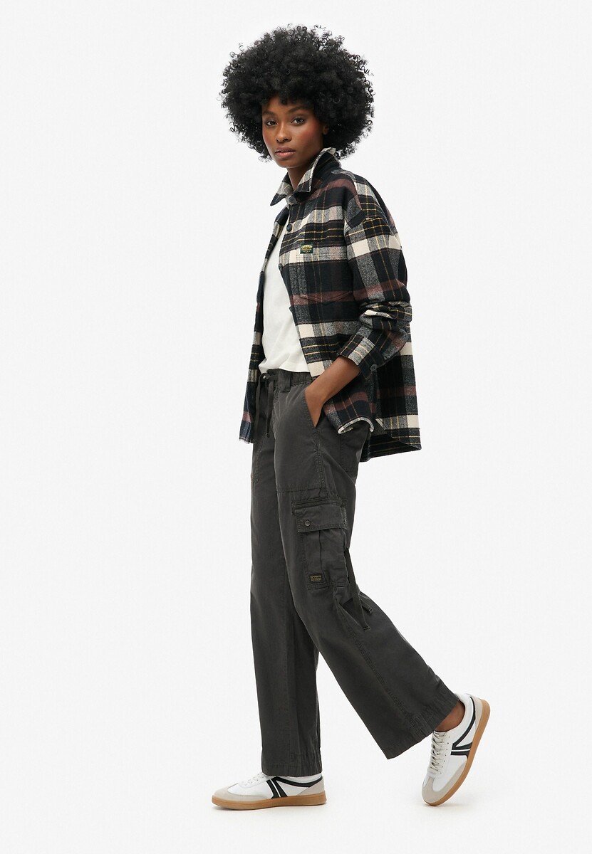 SUPERDRY<br>Calças utilitárias largas, cintura baixa