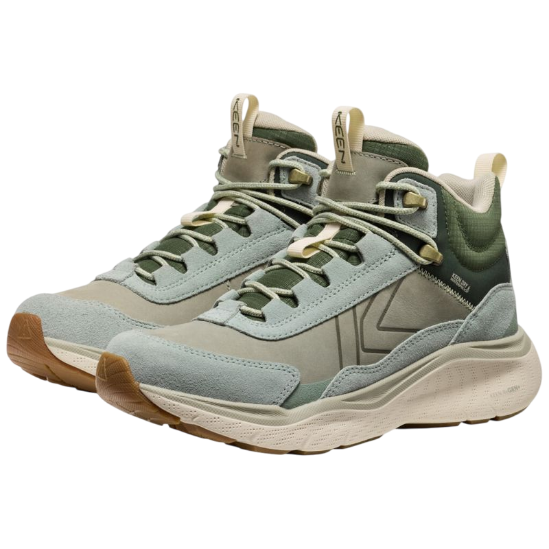 Wanderschuhe W Leiki Leather Mid WP iceberg green/bronze green