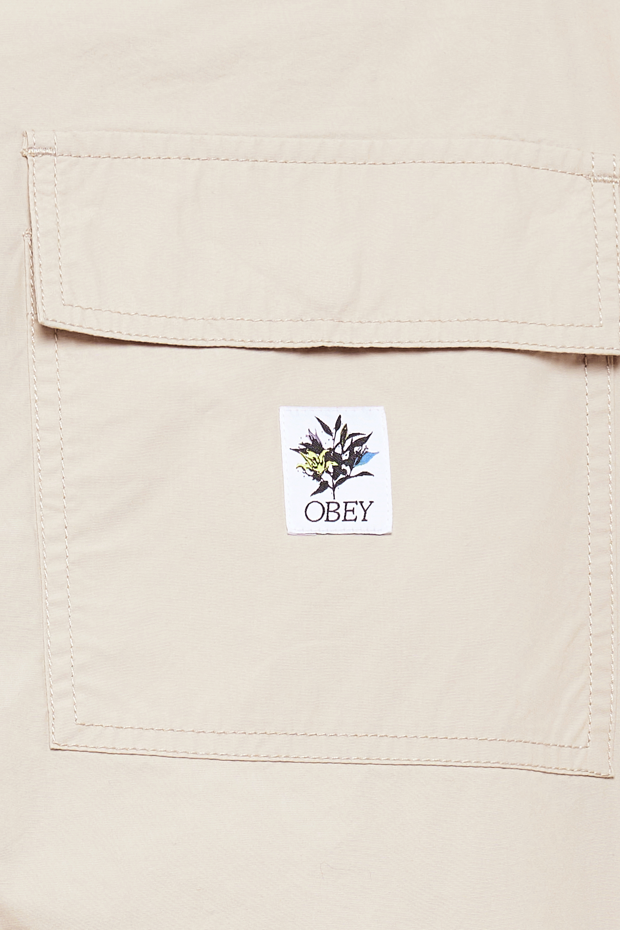 OBEY Pantalon  MINA PARACHUTE SIG SILVER Gris