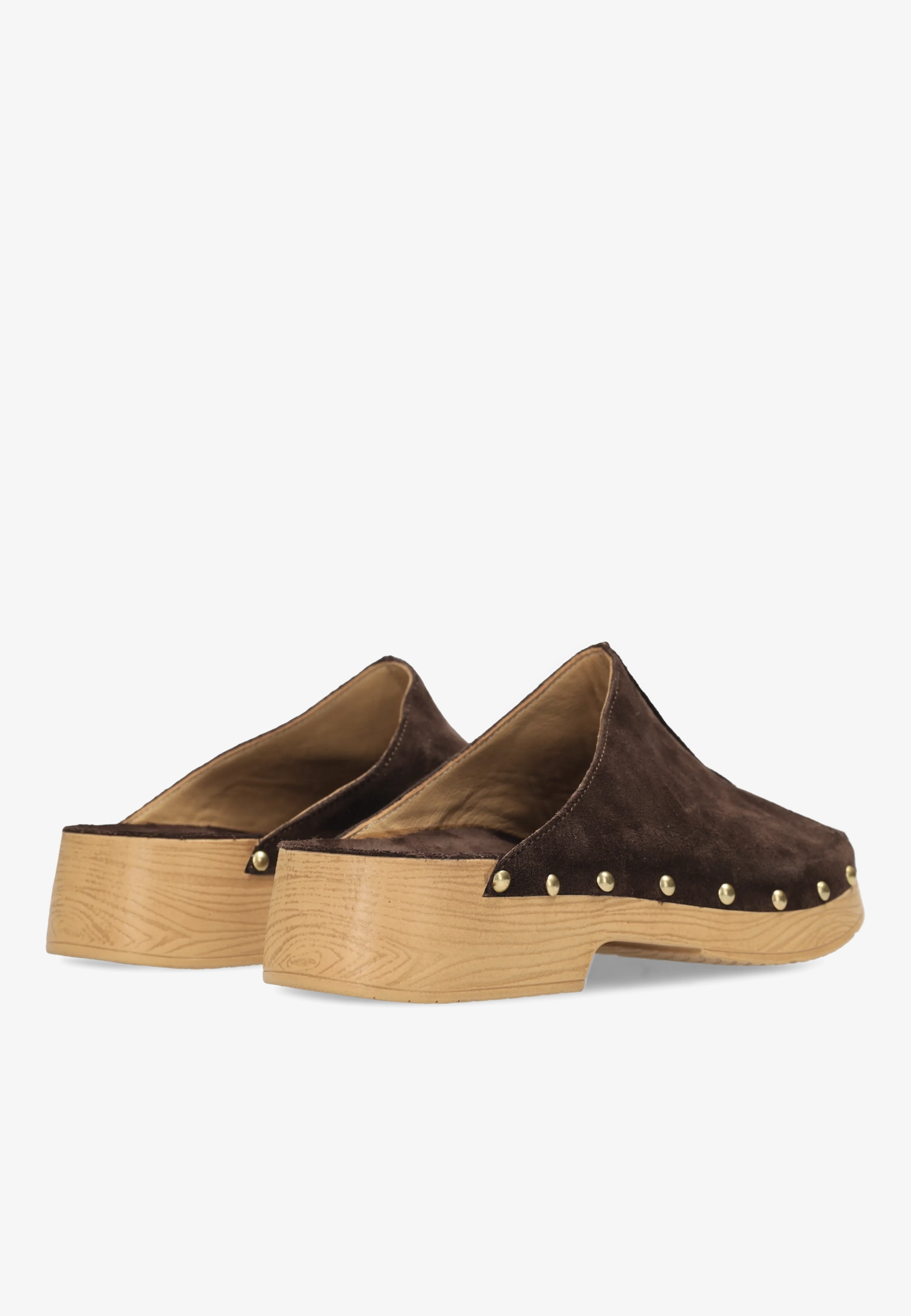 CARRY MILA Clog suede Dark Brown