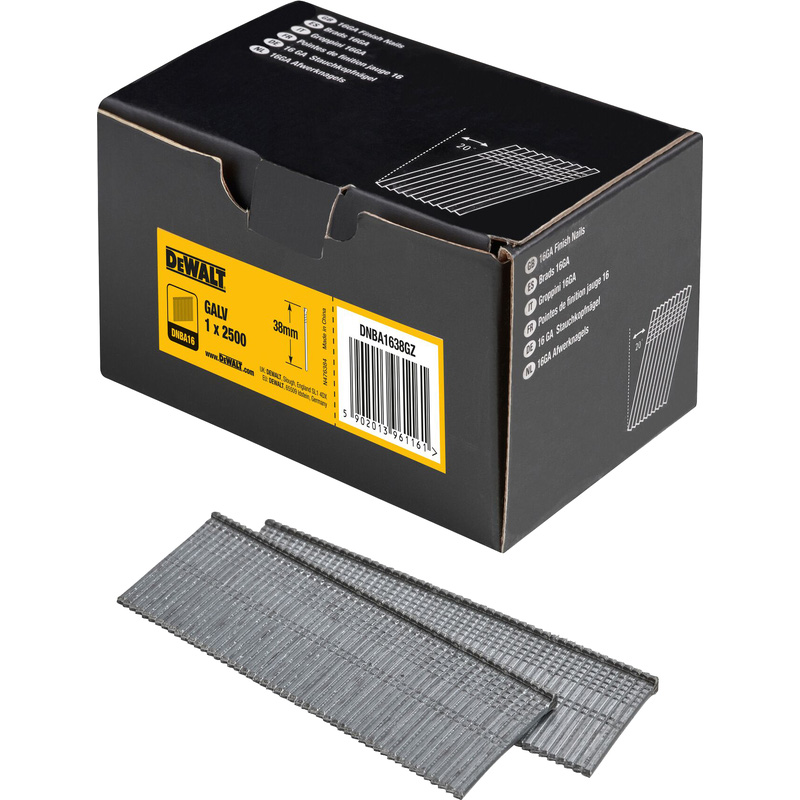 DeWALT DNBA16 nagels 16G 38mm