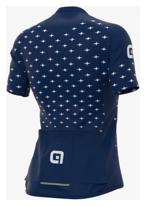 Maillot Manches Courtes Femme Alé Stars Navy Bleu/Blanc