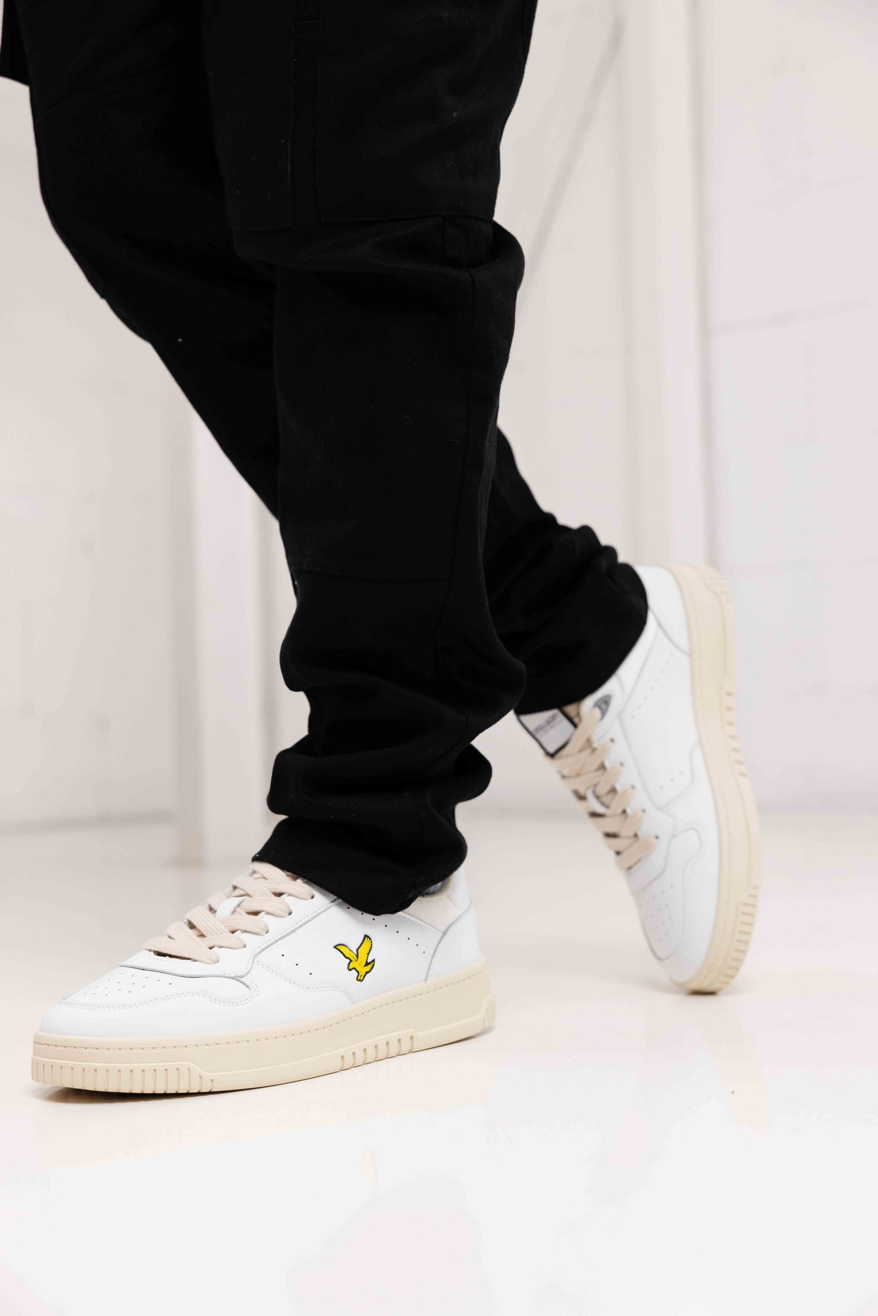 Lyle & Scott Culross Sneakers Heren Wit/Gebroken Wit