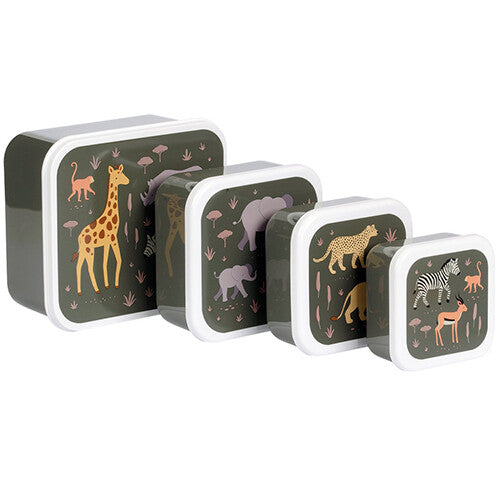 A little lovely company lunchbox set - savanna - 4st