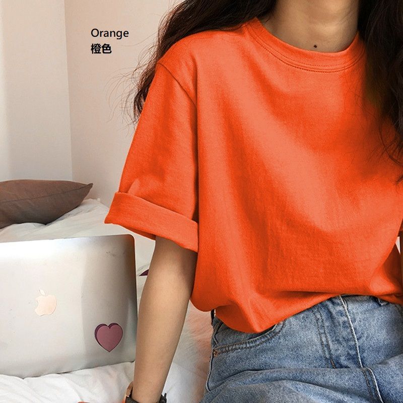 Edise - T-shirt met elleboogmouwen en effen/letterprint