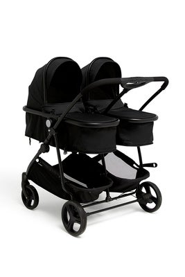 Beemoo Move Twin 2-in-1 Søskenvogn, Black