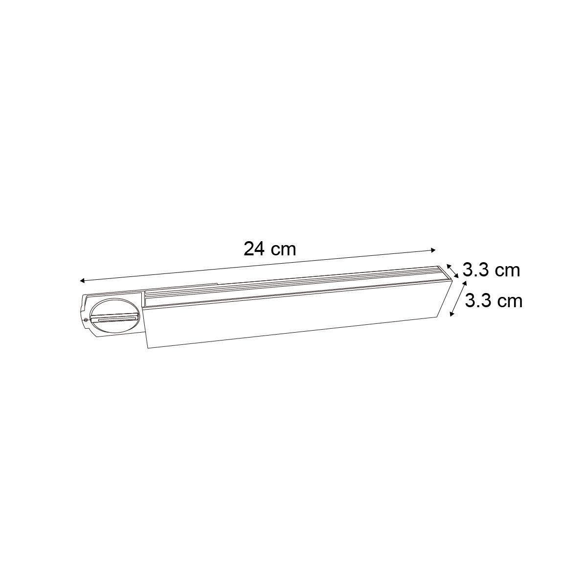 Moderne plafondlamp zwart voor railsysteem 1-fase 5W 400 lm 2700-4000K - Iconic Tsiri