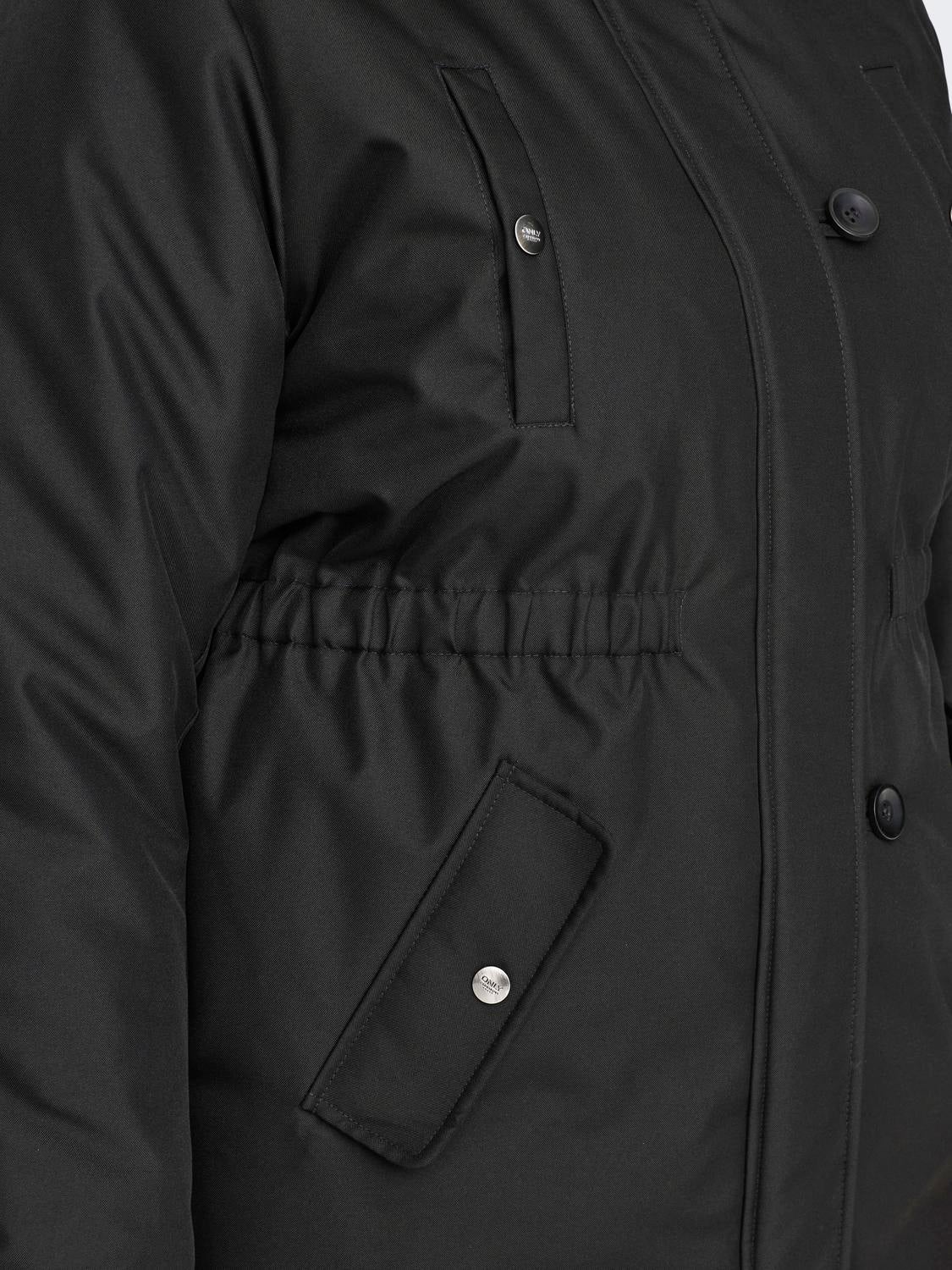 CARMIE Langer Parka Black