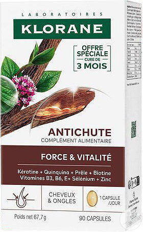 Klorane Antichute Force Et Vitalité 90 Capsules