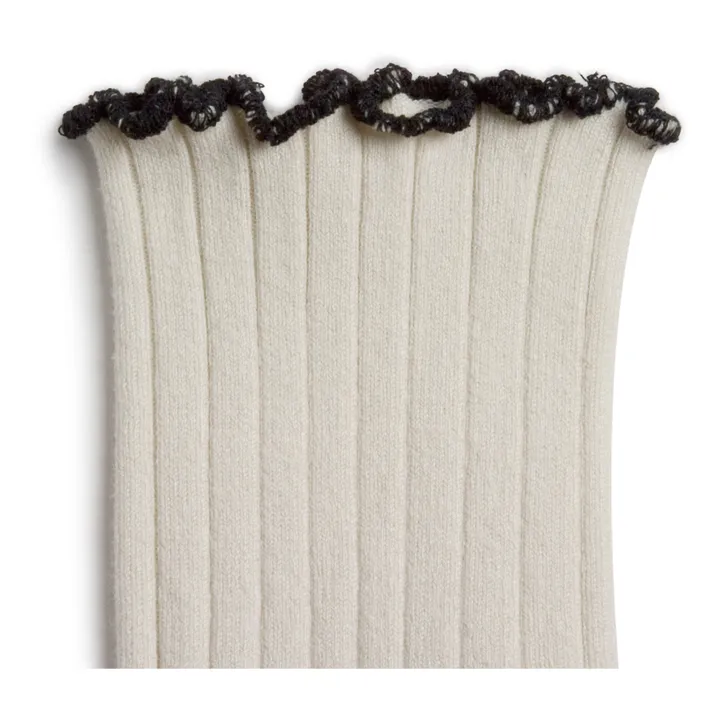 Collégien Chaussettes Delphine | Blanc cassé