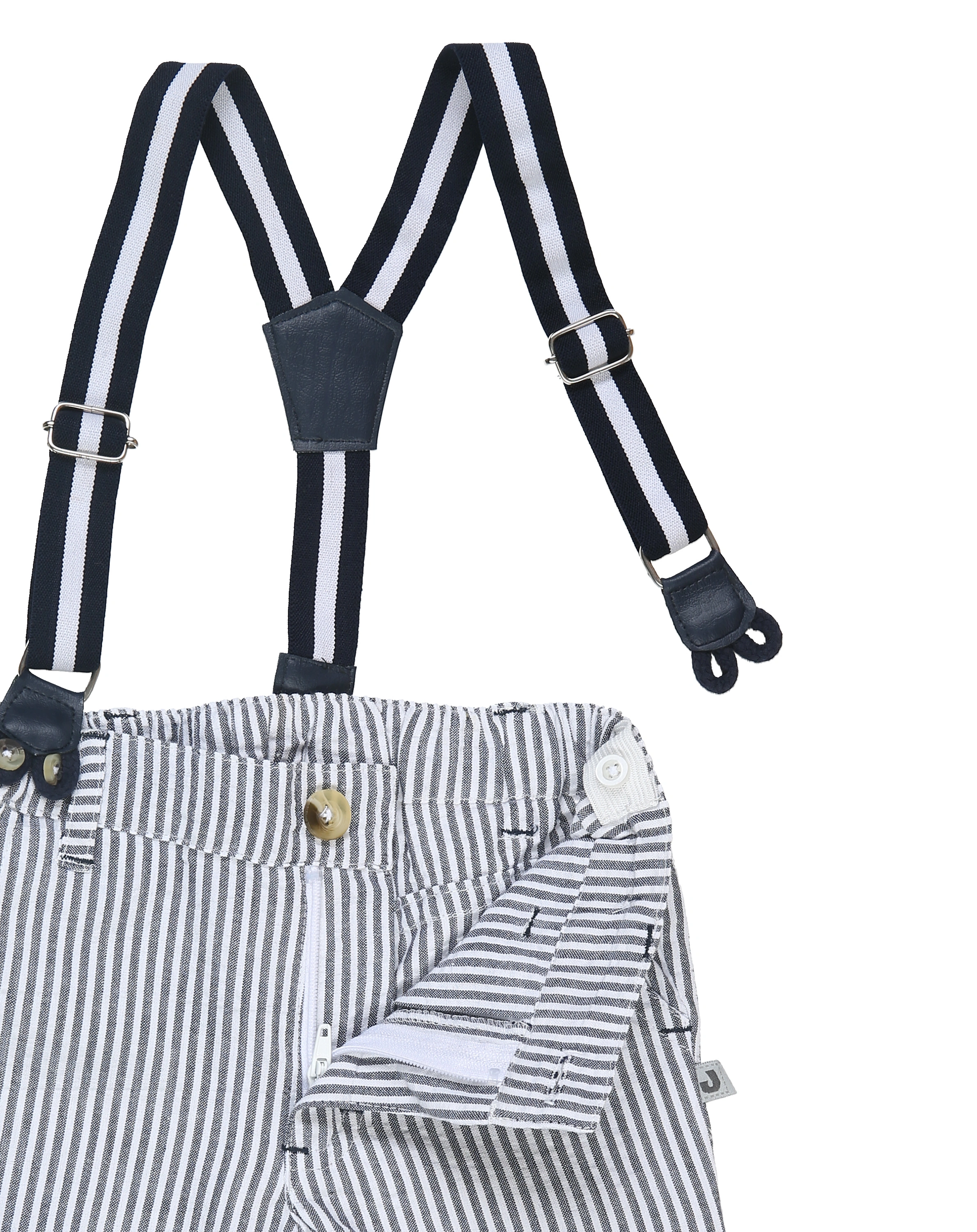 Shorts CLASSIC BOYS STRIPED mit Hosenträgern in marine
