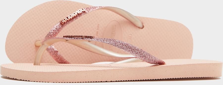 Havaianas Slim Glitter Flip Flops Dames Roze- Dames Roze